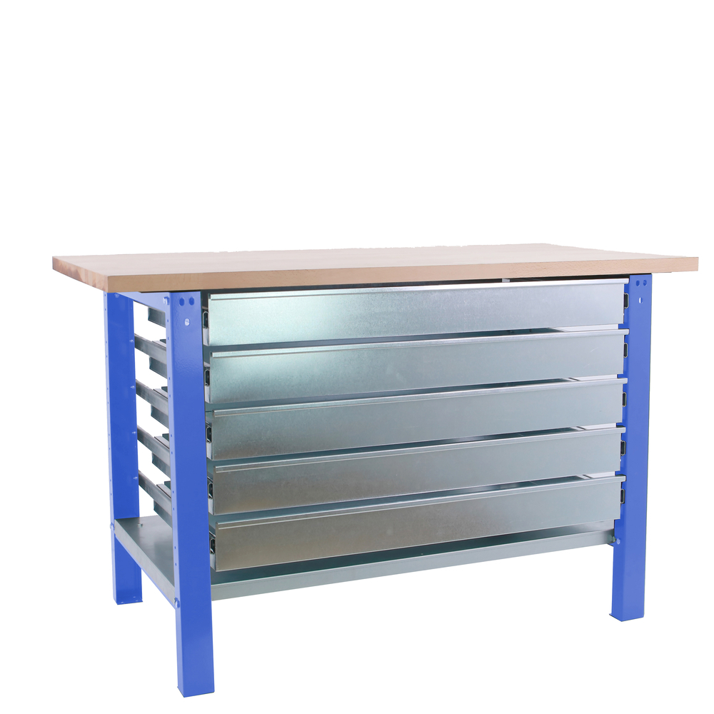 Kit établi Bricolage - 865x1500x750 - 1 niveau Bleu - SIMON RACK - 8425437125133