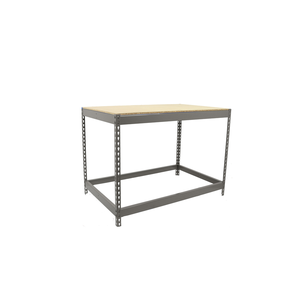 Kit établi Basic - 900x1200x900 - 1 niveau Gris/Bois - SIMON RACK - 8435104992302