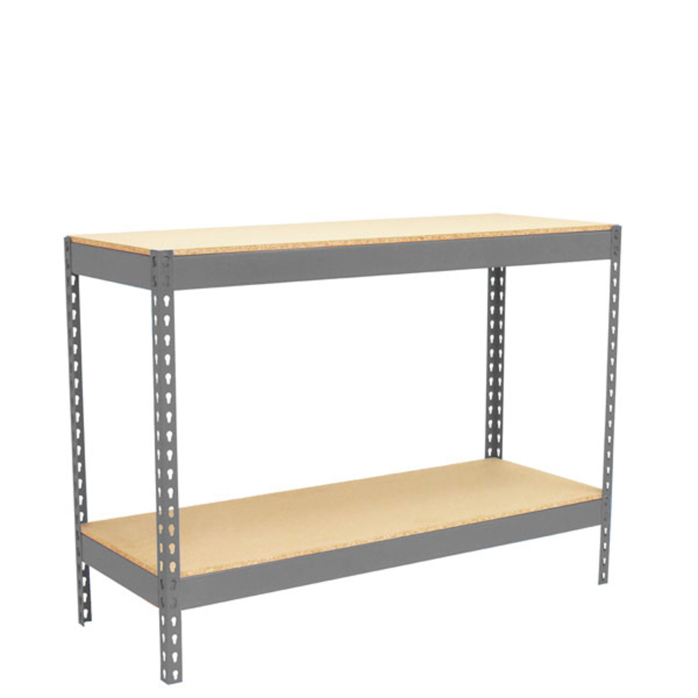 Kit établi Basic - 900x1800x900 - 2 niveaux Gris/Bois - SIMON RACK - 8435104992449
