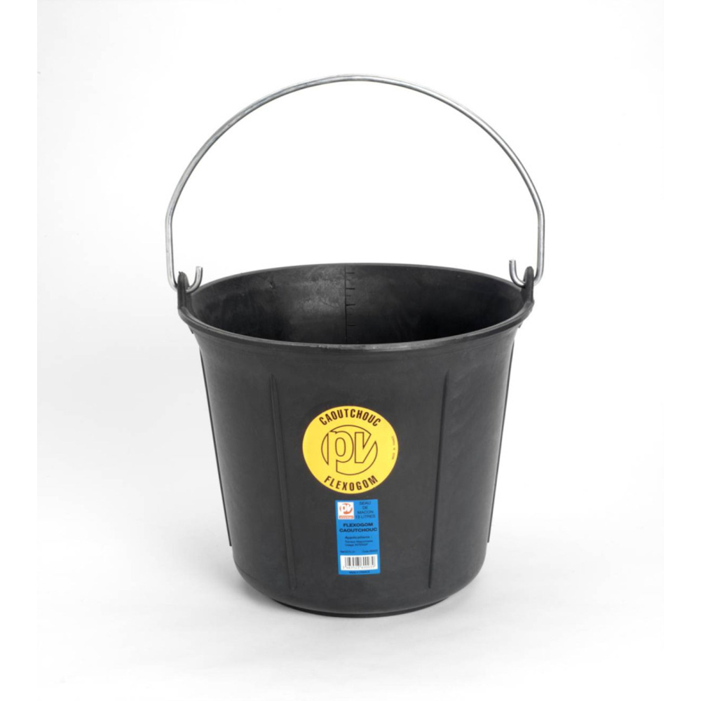 Seau caoutchouc Flexogom modèle standard cont 11 l VINMER - 360001