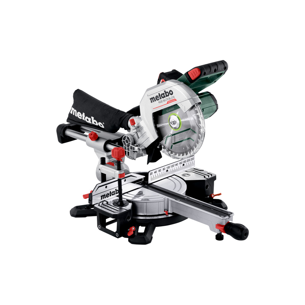 Scie à onglets radiale 18 V KGS 18 LTX BL 216 - METABO - 614216650