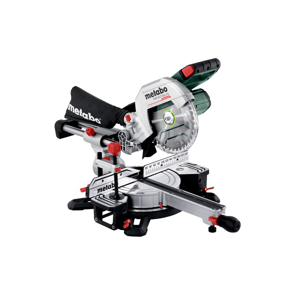 Scie à onglets radiale 18 V KGS 18 LTX BL 216 - METABO - 614216850
