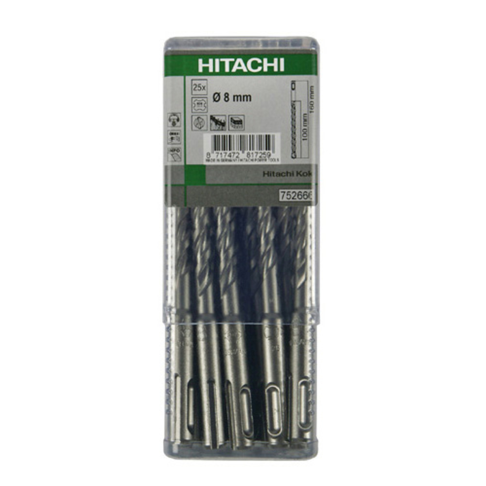 Foret SDS-plus 7x110 mm - Lot de 25 - HIKOKI - 782670