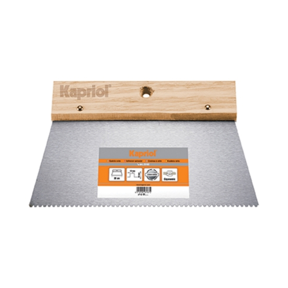 SPATULE A COLLE DENT.LOUP 4x2.5 MANCHE BOIS - KAPRIOL - 23191