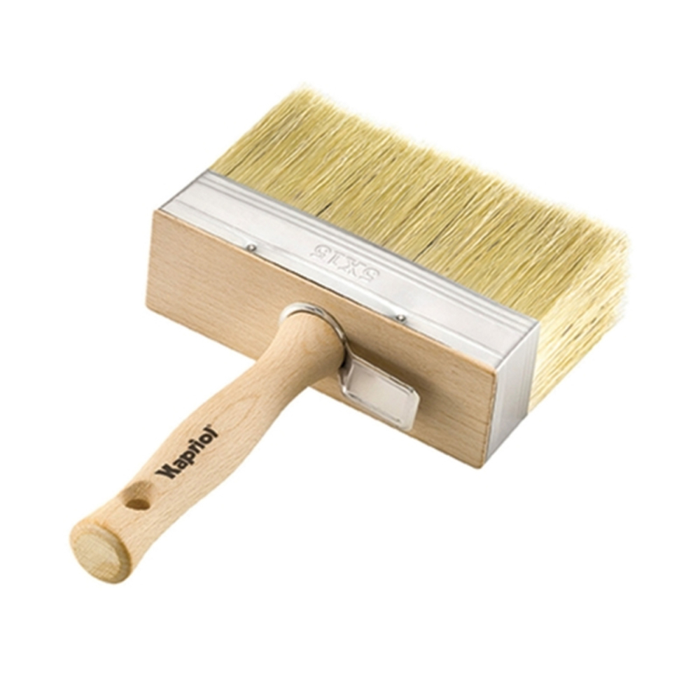 BROSSE PEINT. PLATE 120X30MM MANCHE BOIS - KAPRIOL - 23982