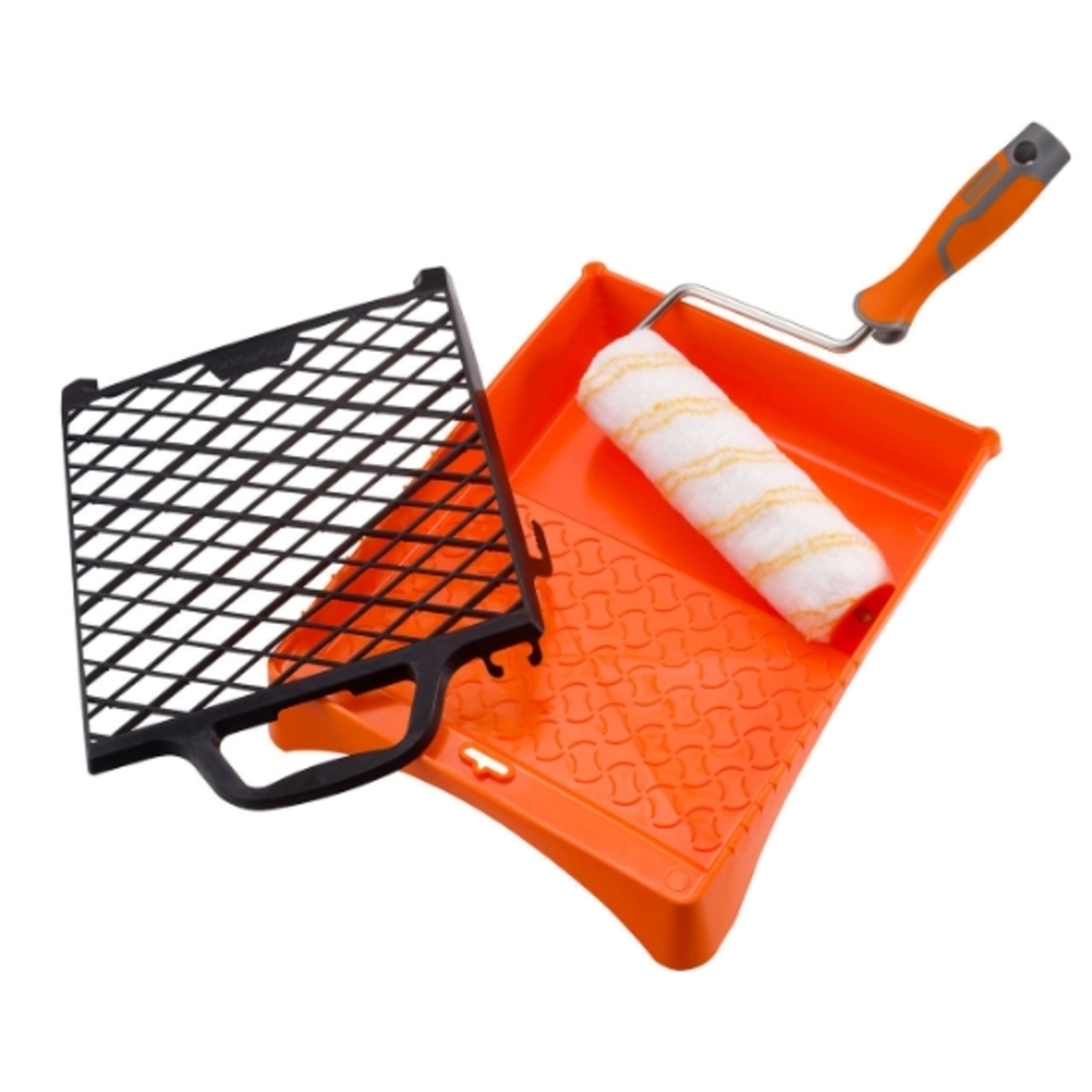 KIT POIGNÉE ROULEAU 23CM PLATEAU ET GRILLE PEINTURE - KAPRIOL - 23996