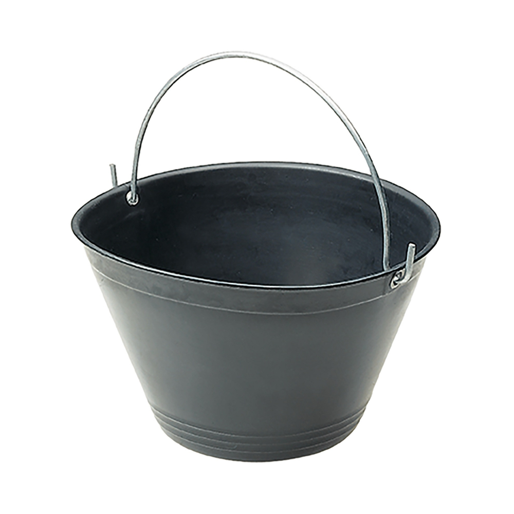 SEAU EN PLASTIQUE DIAM 34CM - NOIR - KAPRIOL - 25210