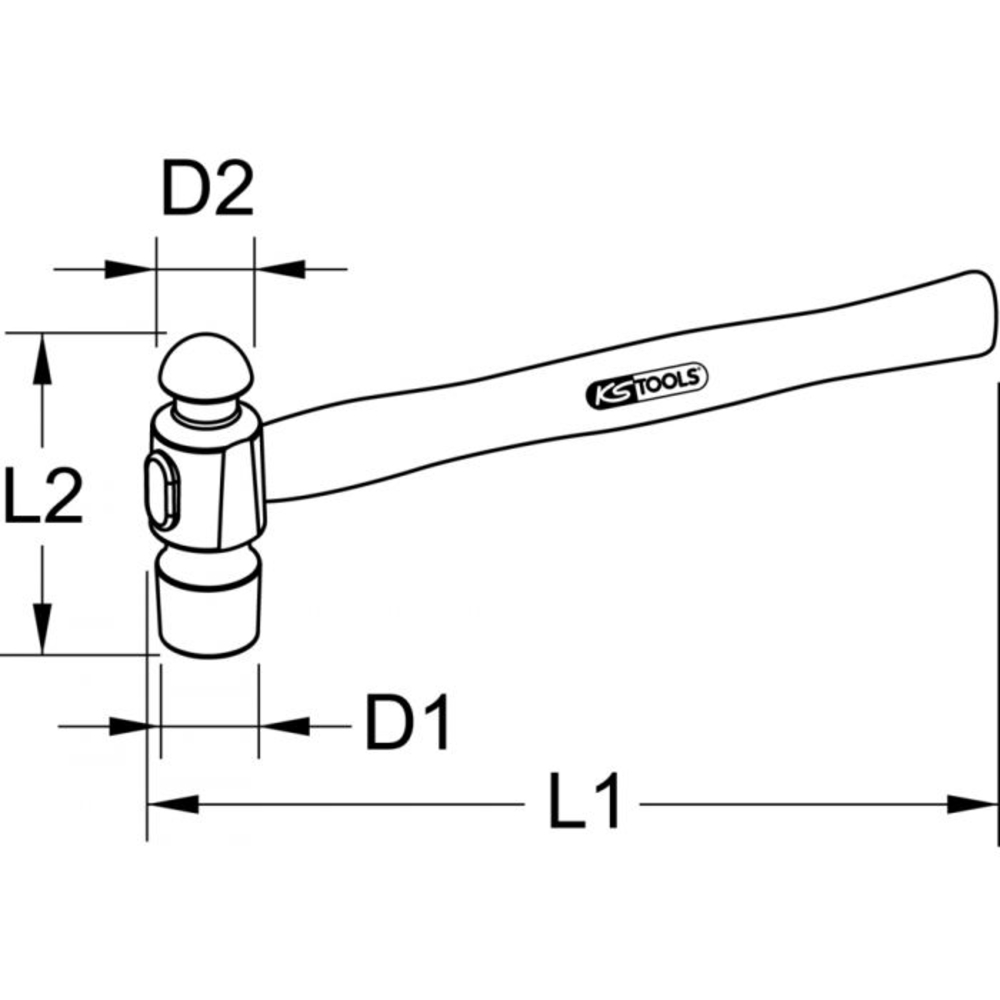 Marteau Américain manche hickory 2