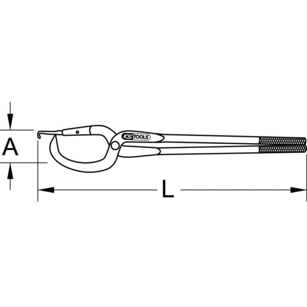 Pince pour mâchoire de freins KS TOOLS - 150.2211