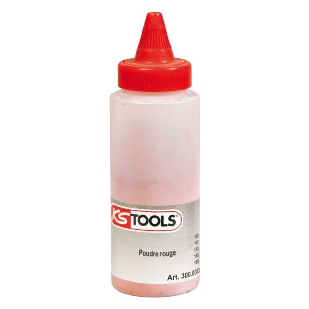 Biberon de poudre rouge pour traçeur, 150 g KS TOOLS - 300.0083