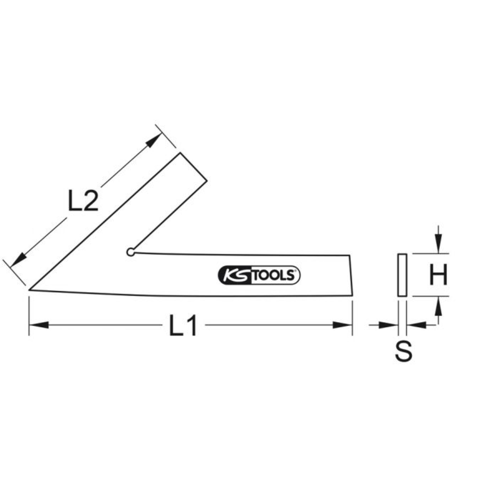 Equerre à 45° KS TOOLS - 300.0224
