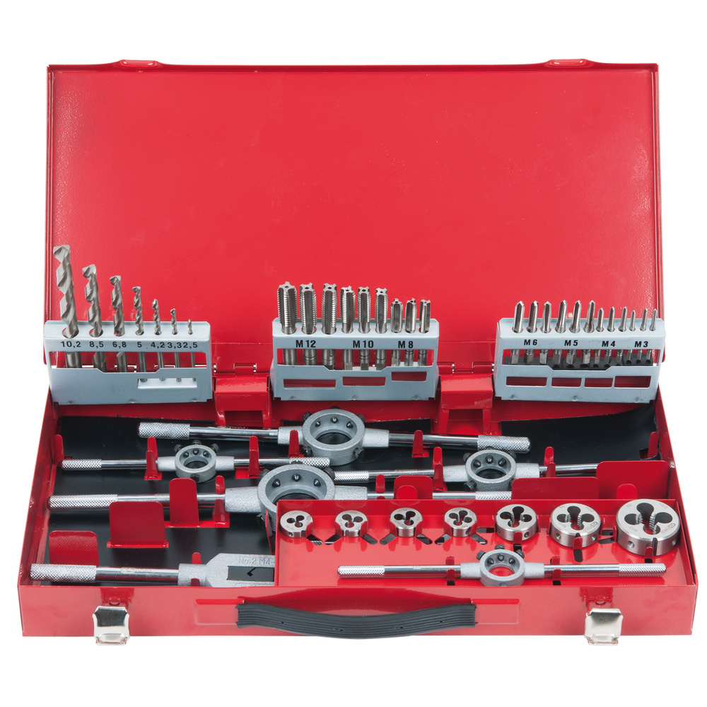 Coffret de jeux de tarauds filières et forets - 44 pcs KS TOOLS - 331.0644