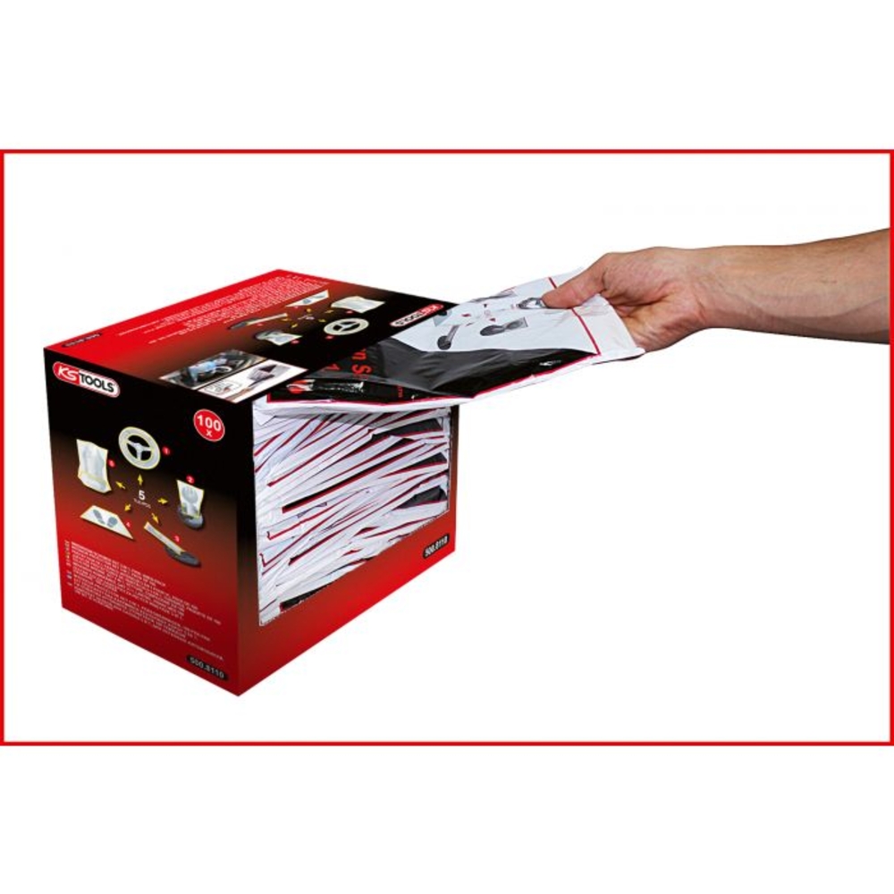 Protection d'habitacle 5 en 1 pour PL pack de 100 KS TOOLS - 500.8115