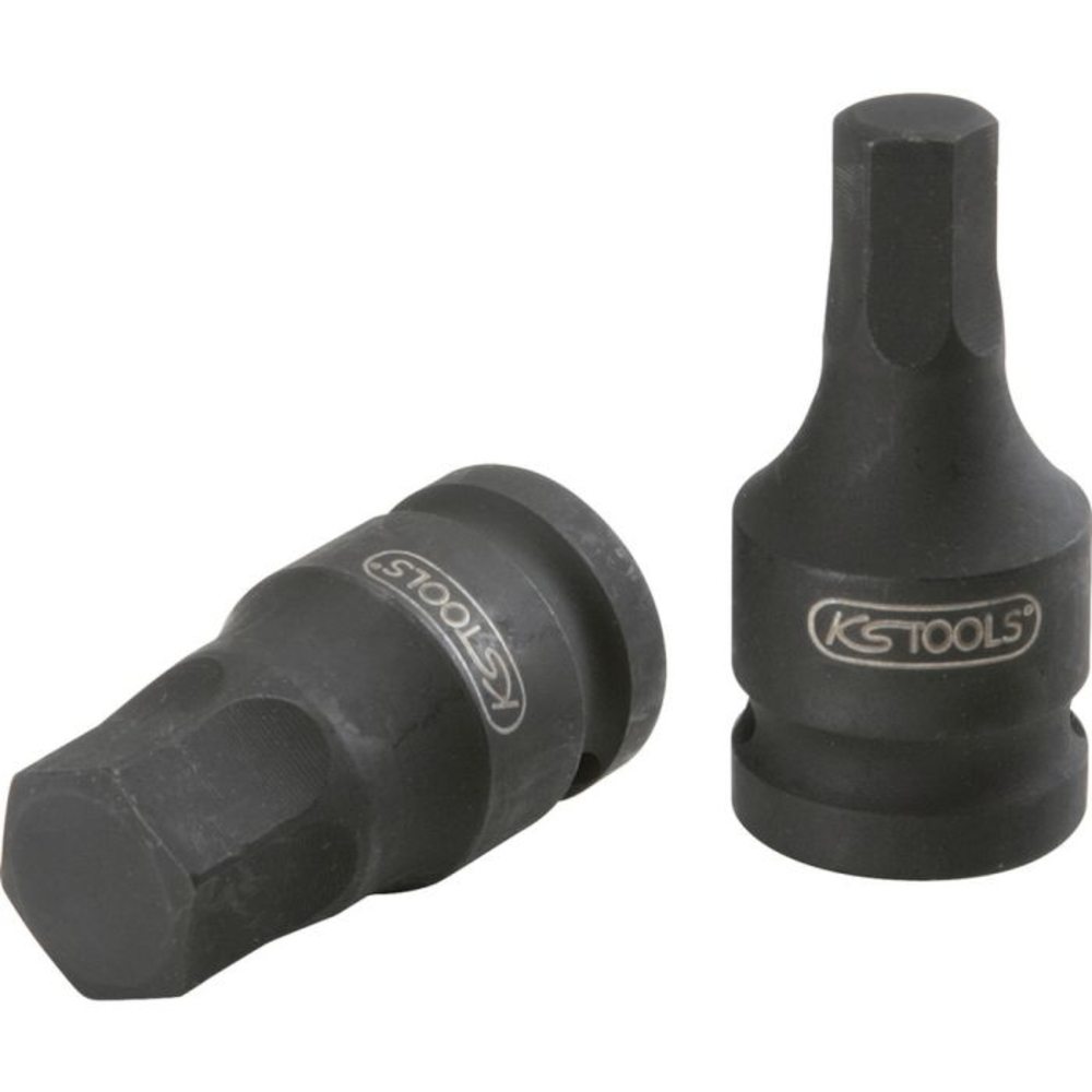 Douille tournevis 6 pans à chocs 3/8’’, 10 mm - sur carte KS TOOLS - 515.1591-E