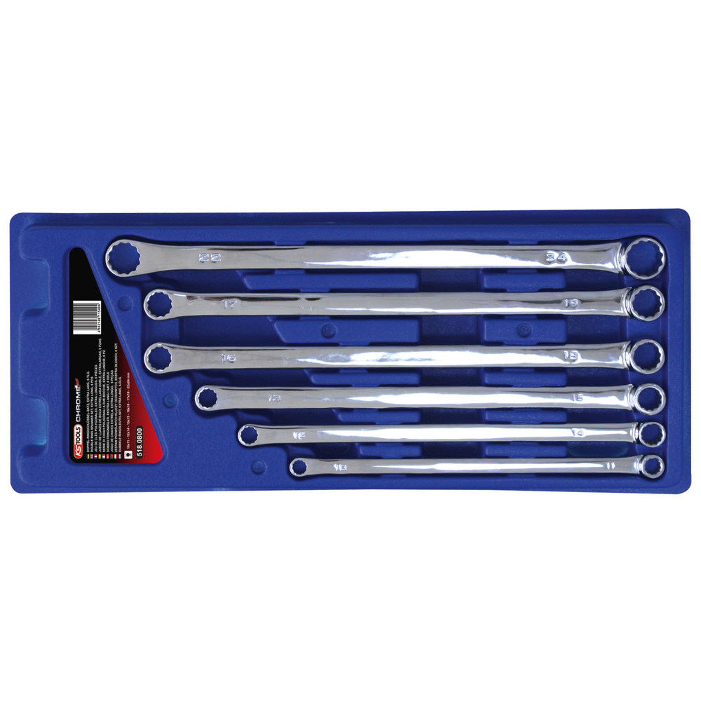 Jeu de 6 clés polygonales extra-longues KS TOOLS - 518.0800