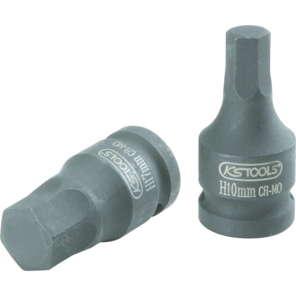 Douille tournevis à chocs 6 pans 1/2’’, 7 mm - sur carte KS TOOLS - 911.0983-E
