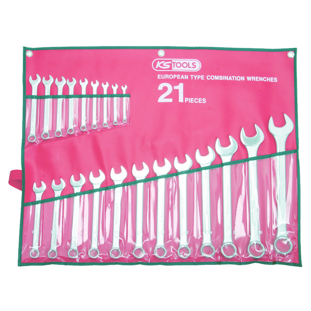 Jeu de 21 clés mixtes métriques - en trousse KS TOOLS - 922.0048