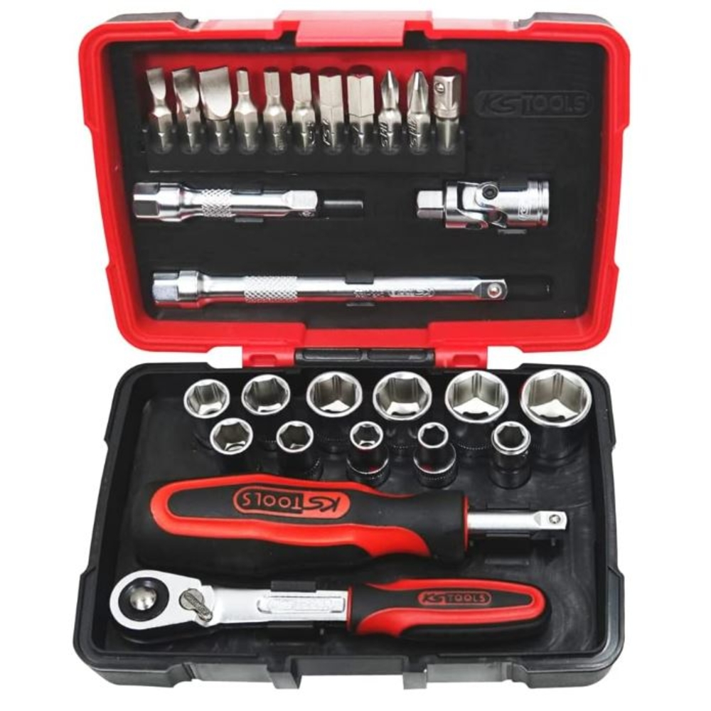 Coffret de 27 douilles et accessoires ULTIMATE 1/4