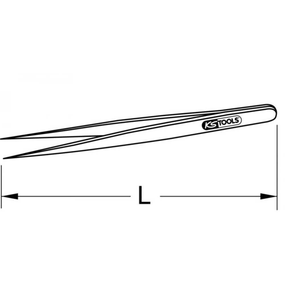 Pince brucelle INOX 150 mm KS TOOLS - 964.2901