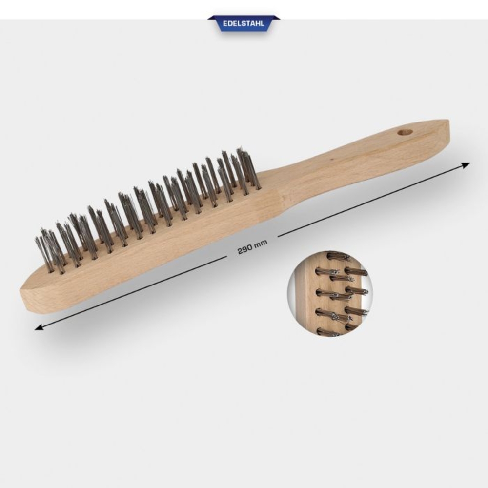 Brosse métallique acier inoxydable à 3 rangées 290mm BRILLIANT TOOLS - KS TOOLS - BT706003