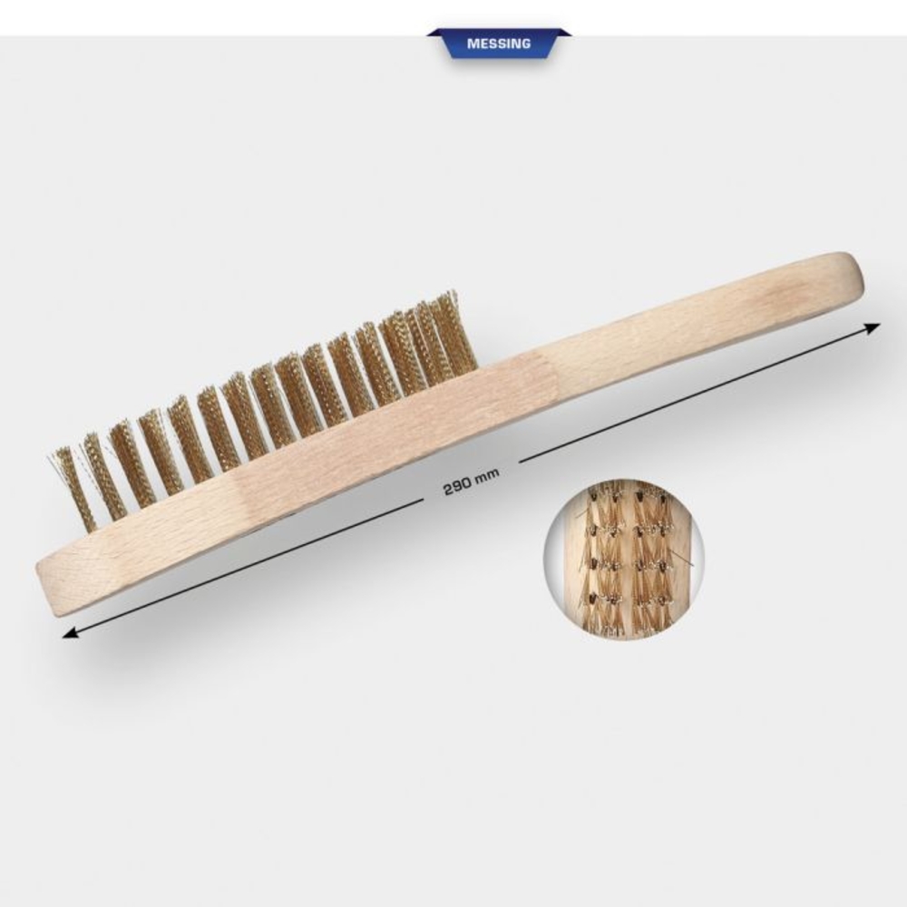 Brosse laiton 4 rangées 290mm BRILLIANT TOOLS - KS TOOLS - BT706009