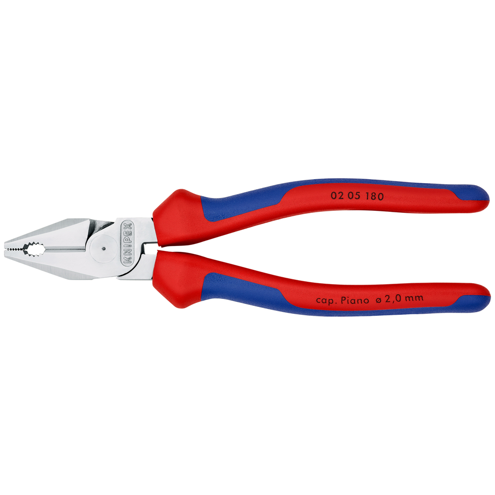 Pince universelle à forte démultiplication 180mm chrome KNIPEX - 02 05 180