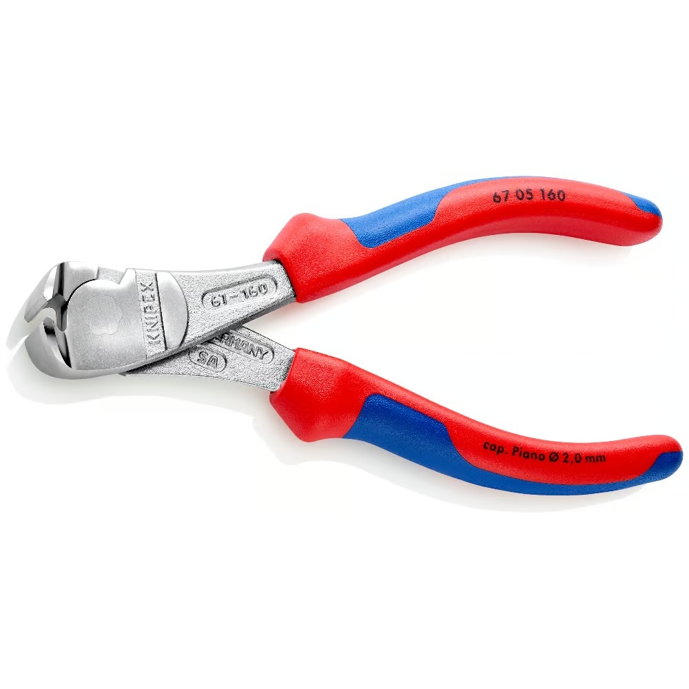 Pince coupante de devant à forte démultiplication 160mm KNIPEX - 67 05 160