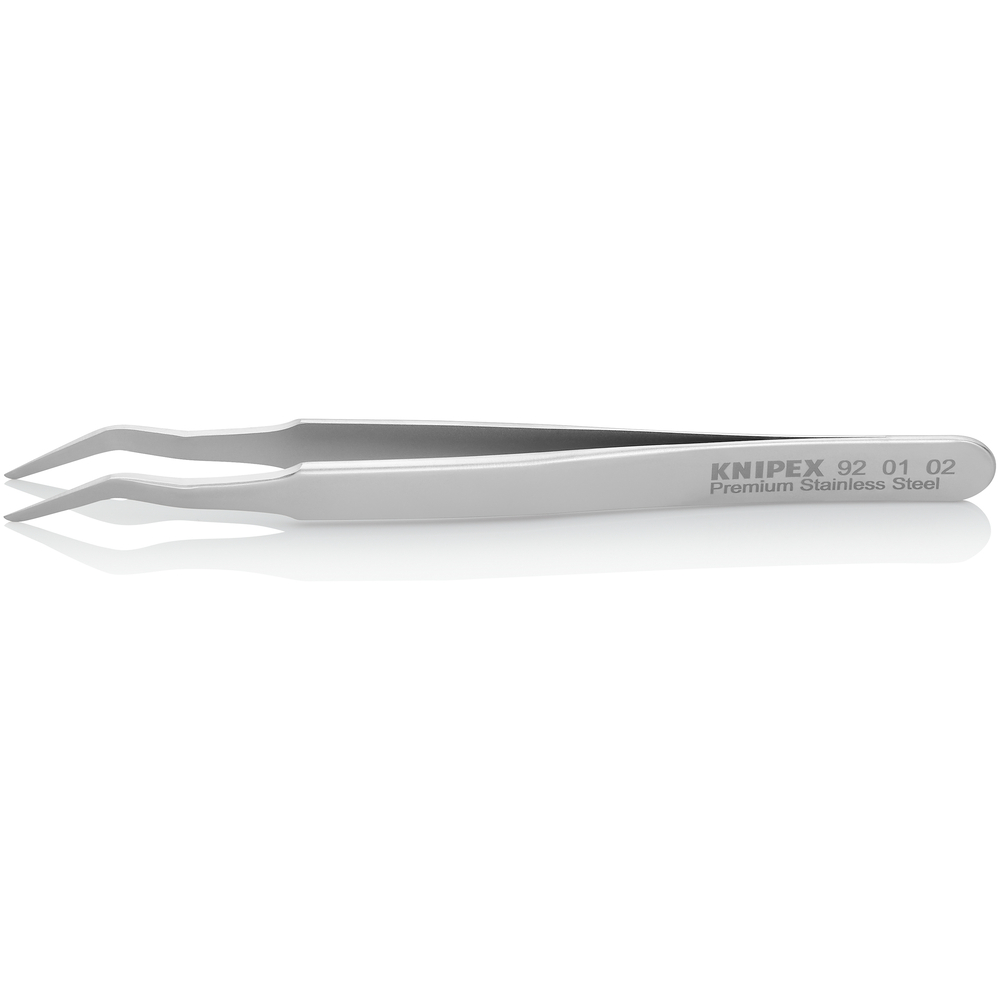 Pince brucelle inox SMD 120mm coudée à 35° KNIPEX - 920102
