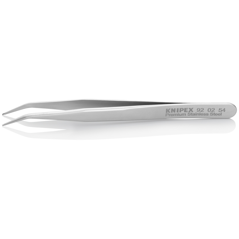 Brucelle de précision 120mm coudée 45° - Acier inoxydable antimagnétique KNIPEX - 920254