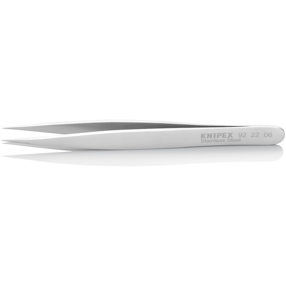 Brucelle de précision 120mm droite - Pointue - Acier inoxydable antimagnétique KNIPEX - 922206
