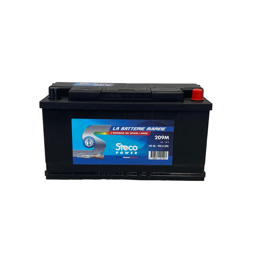 Batterie marine 12V 100Ah 900A 354x175x190 stecopower - 209m