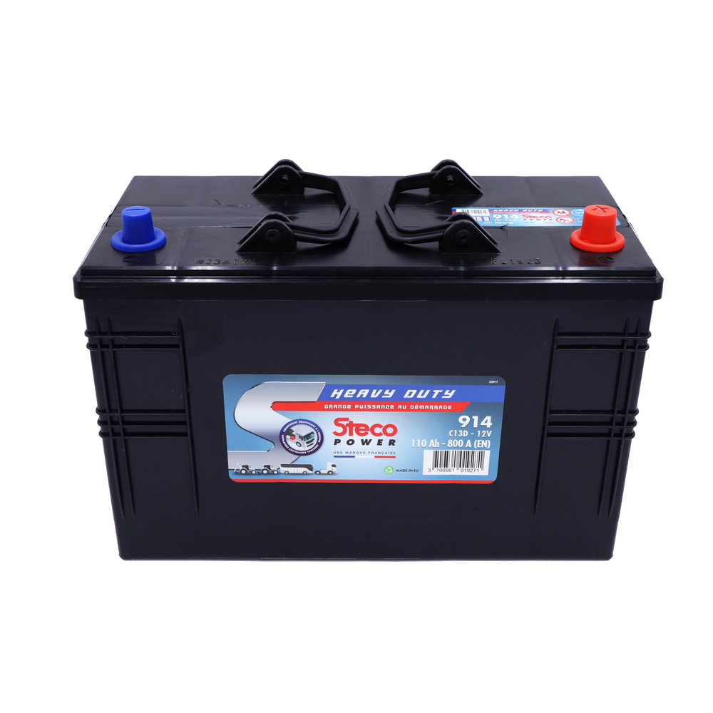 Batterie 12V 120Ah 900A 345x173x233 mm heavy duty stecopower - 914