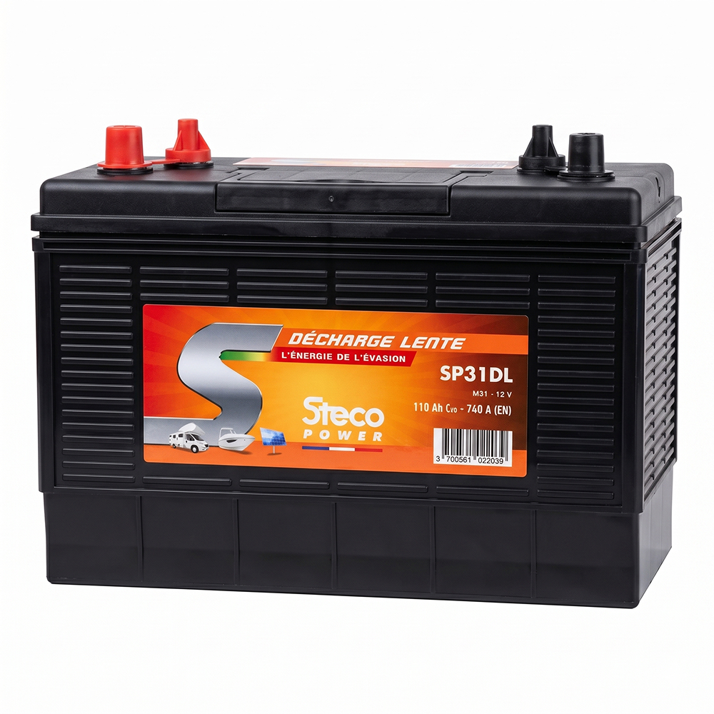 Batterie 12V 110 Ah (20h) 330x172x240 mm stecopower - sp31dl