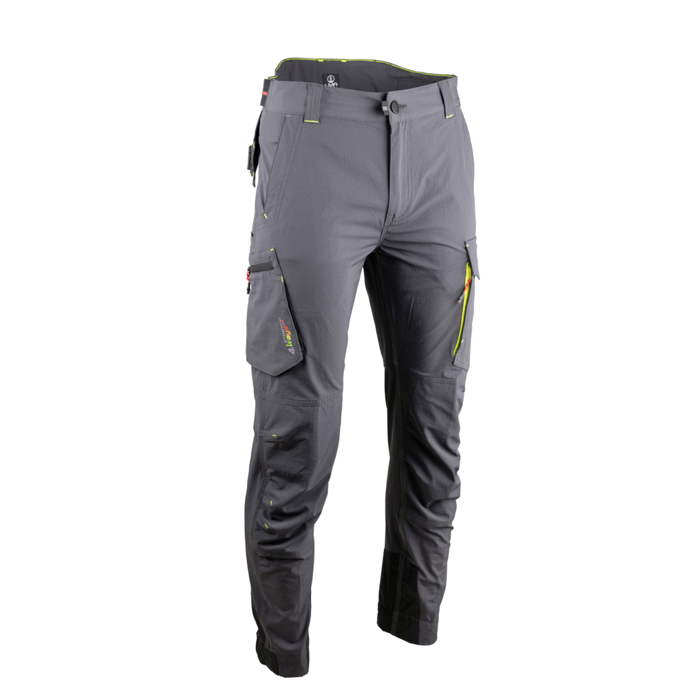 Pantalon stretch 4 WAY homme SOLAIRE GRIS NUIT - LMA LEBEURRE - 1841