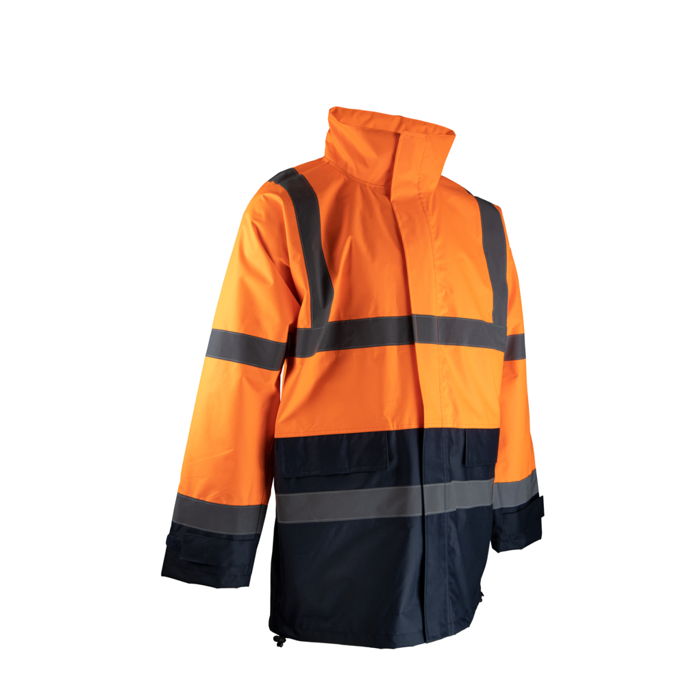Veste de pluie HV impermeable CHROMA ORANGE MARINE - LMA LEBEURRE - 2297