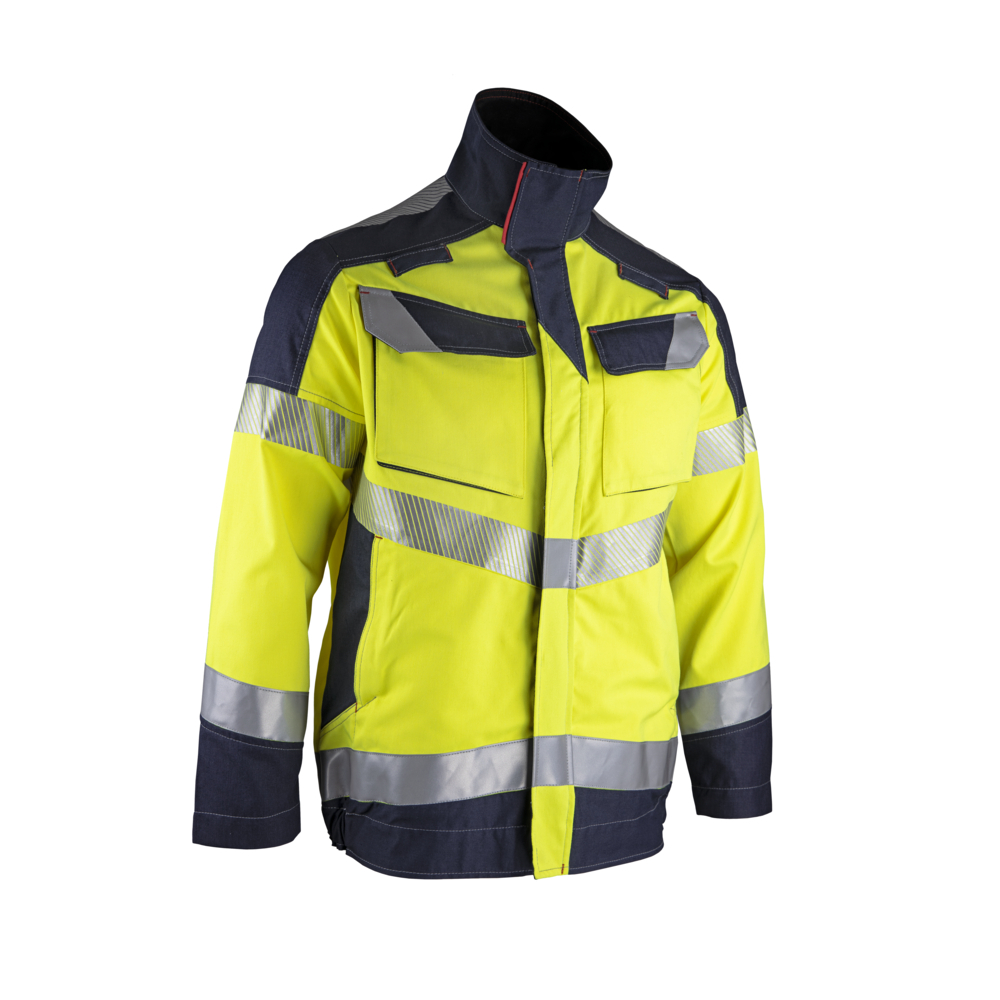 Veste CESIUM JAUNE MARINE - RISK E3 HV - LMA LEBEURRE - 2321