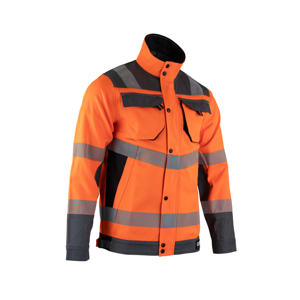 Veste Authentic HV CANDELA ORANGE GRIS ACIER - LMA LEBEURRE - 2336