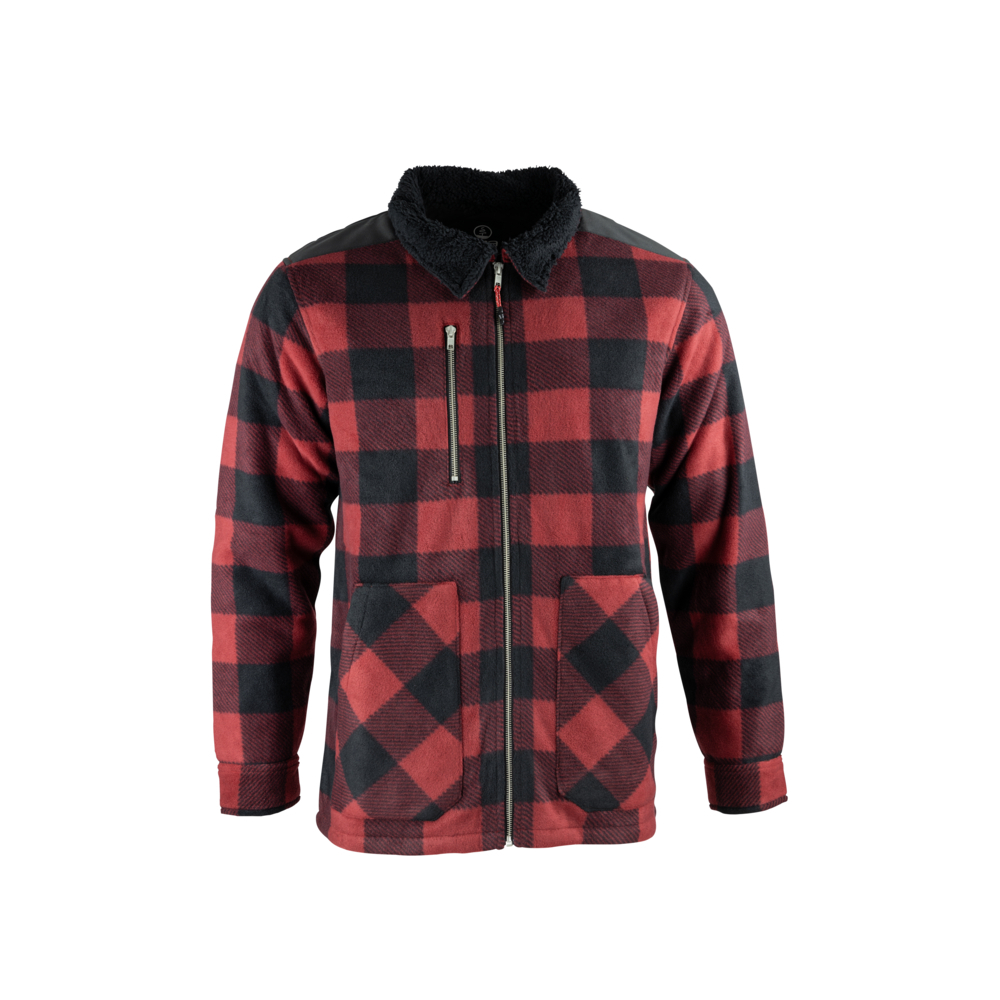 Veste matelassé carreaux bicolore ERABLE ROUGE NOIR - LMA L...