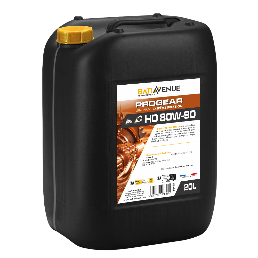 Huile 80W90 boite et pont - bidon de 20L