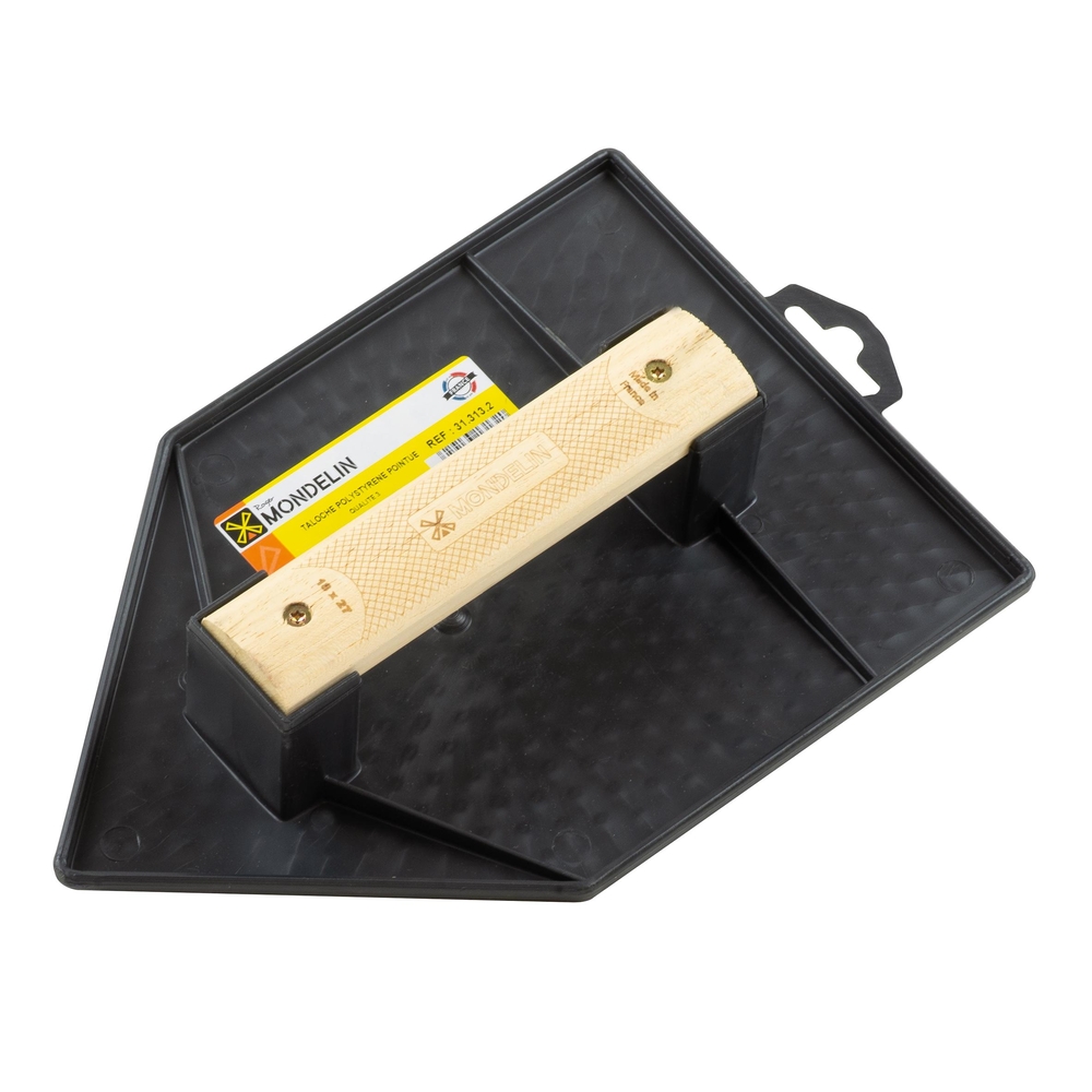 TALOCHE NOIRE POINTUE 18X27CM POIGNEE BOIS MONDELIN - 313132