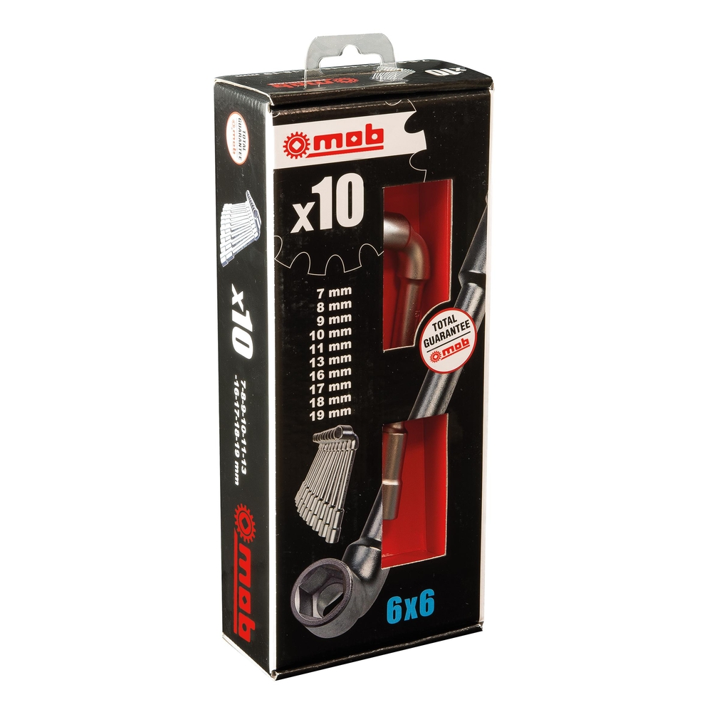 JEU 10 CLES A PIPE 6X6 EN COFFRET MOB - 9015000201