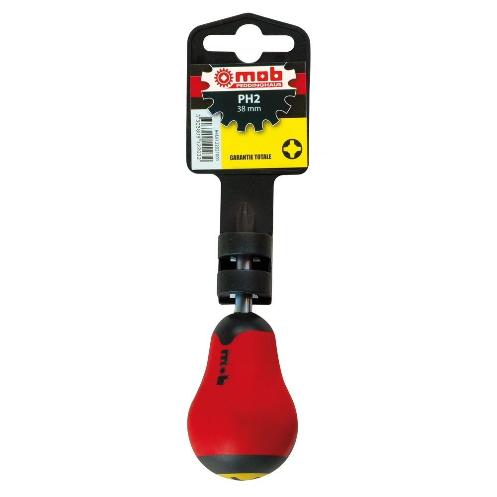 TOURNEVIS BOULE TYPE PHILLIPS 6*38 PH2 SUR CARTE MOB - 9122021001