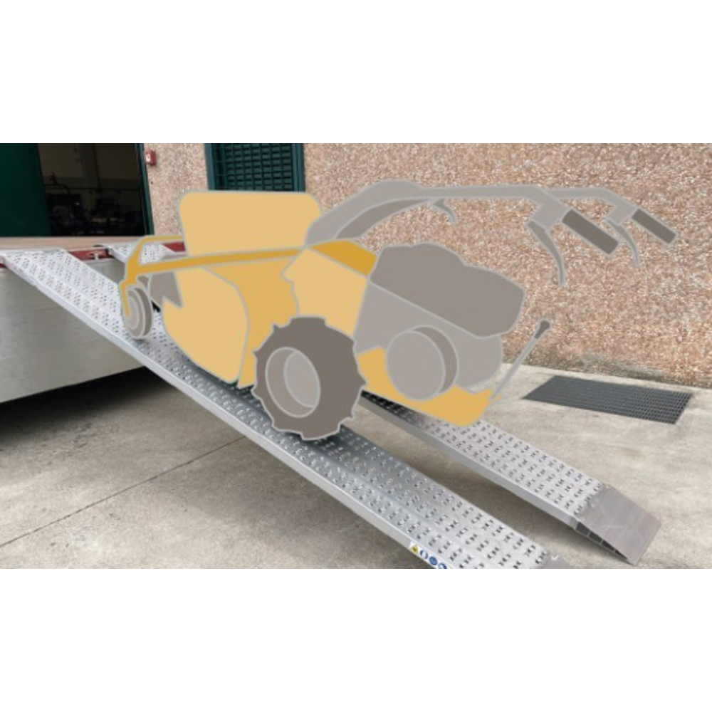 PAIRE DE RAMPES DE CHARGEMENT METALMEC 030X315X3500 SANS BORDS - MM035SL3035