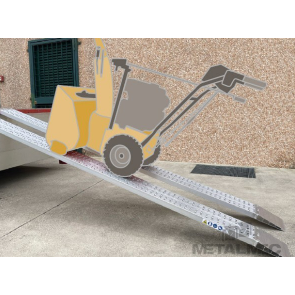 PAIRE DE RAMPES DE CHARGEMENT METALMEC 040X415X1500 SANS BORDS - MM040SL4015