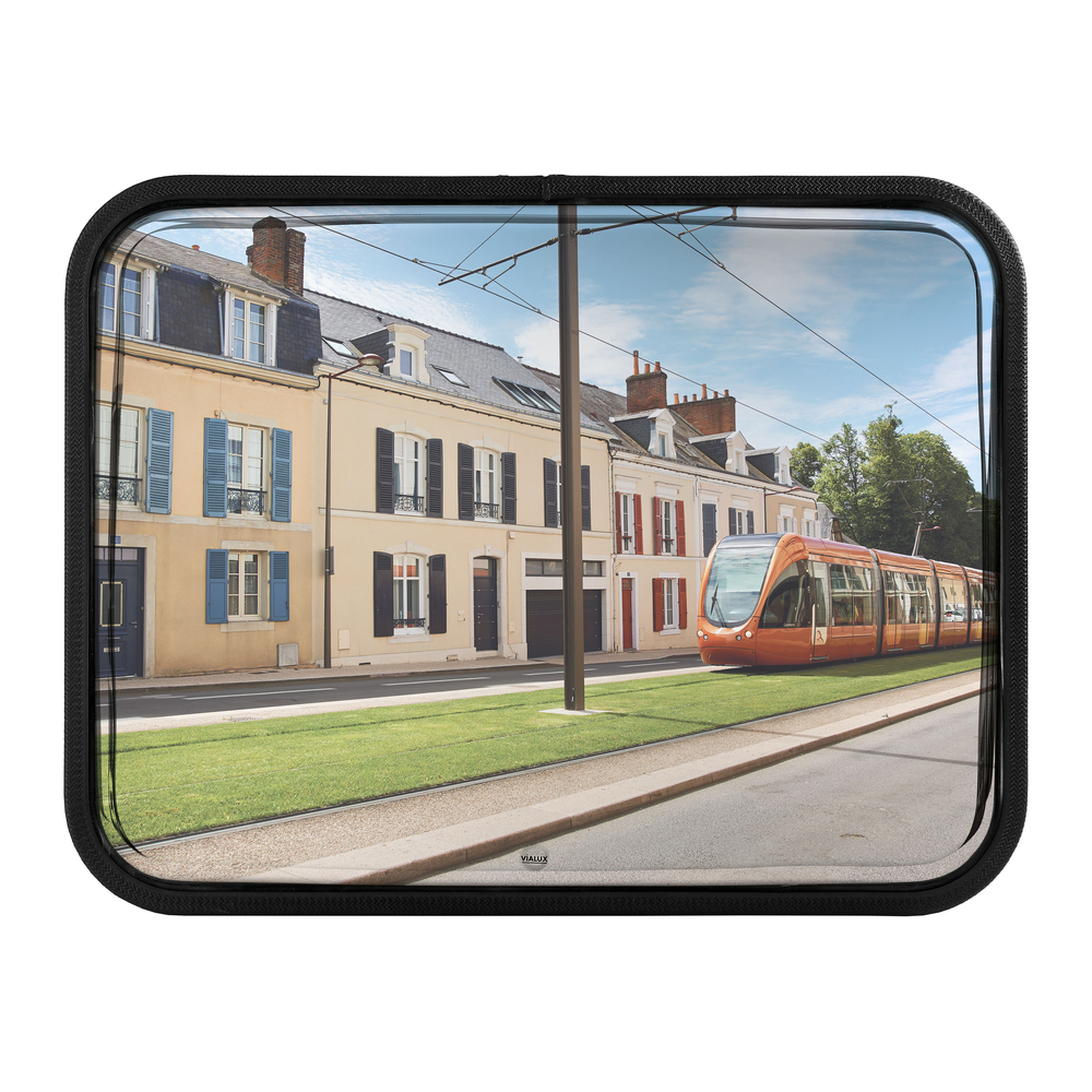 Miroir multi-usages qualité Inox et anti-givre-anti-buée Optique 800x600mm - Inox - VIALUX - 838