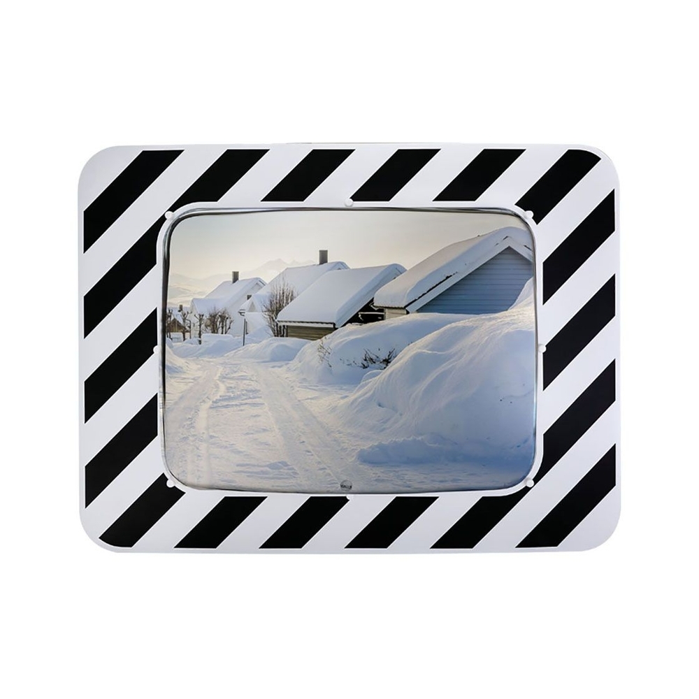 Miroir d'agglomération qualité Inox Anti-givre - Anti-buée Optique 800x600mm - Cadre 1200x910mm - Inox - Anti-givre-anti-buée - VIALUX - 878AB