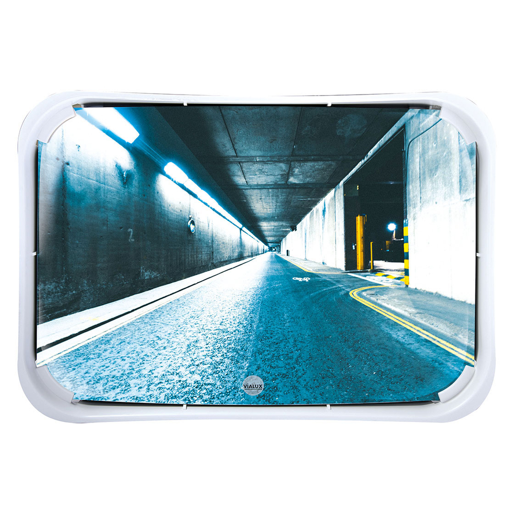 Miroir multi-usages cadre blanc Optique 600x400mm VIALUX - 926