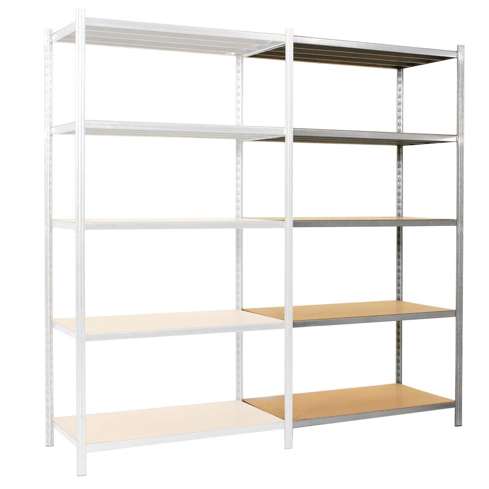 Rayonnage Epsiline - Kit suivant galvanisé 2000x1000x500mm 5 niv - MANORGA - ZSRAYTUB10505ES01