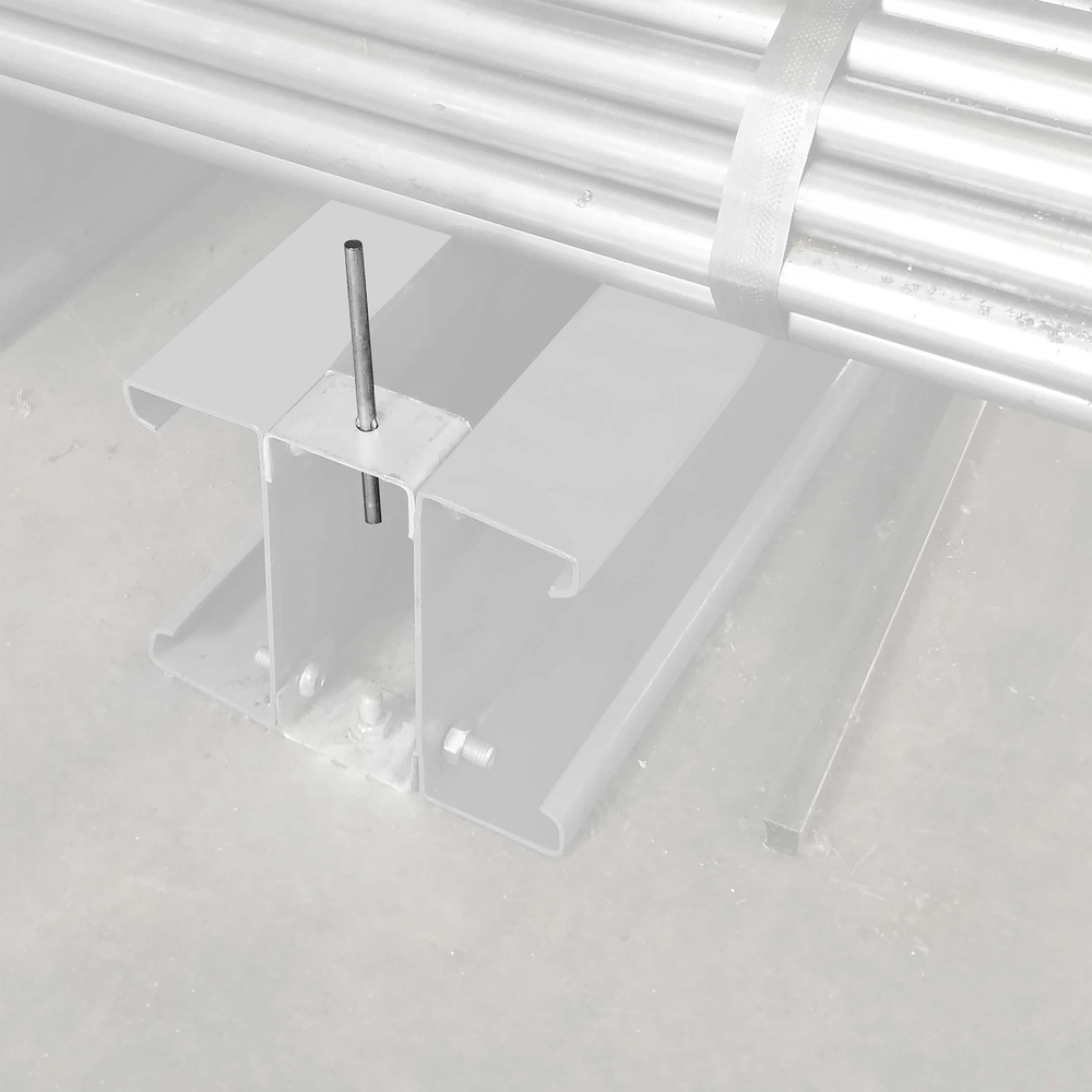 Rayonnage Cantilever léger - Butée amovible d'embase longueur 100mm galva - MANORGA - ZFBUTEEEMBASELG01