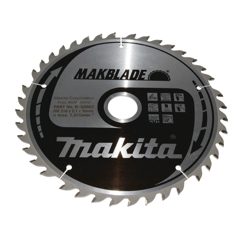 LAME CARBURE MAKBLADE BOIS 216X30MM 40D - MAKITA - B-32683